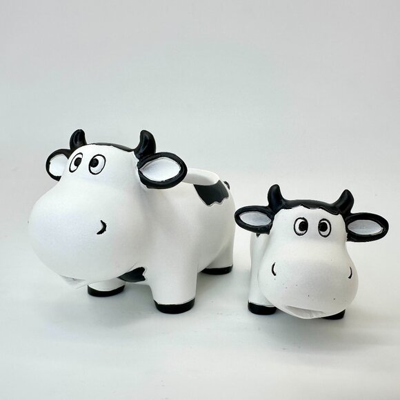 NEW Whimsical Ceramic Cow Succulent Planter Set – Indoor/Outdoor - Picture 1 of 7